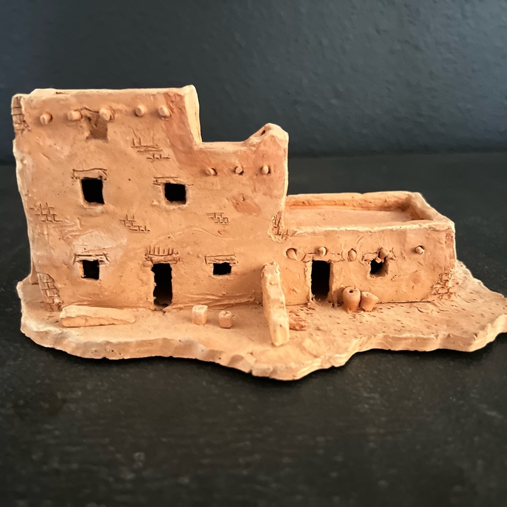 Southwest Adobe House Sculpture